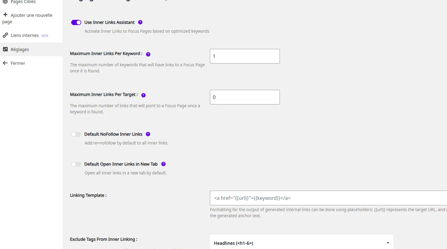 lien interne seo